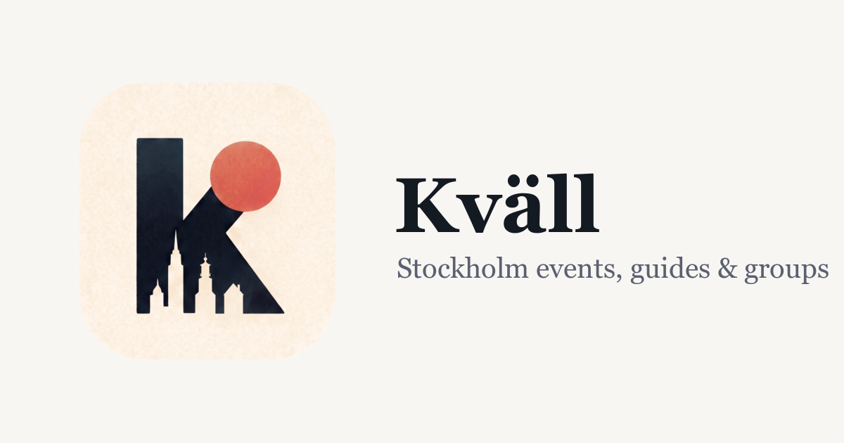 Kvall - Stockholm Events Platform